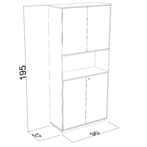 کمد اداری C102 میزونا