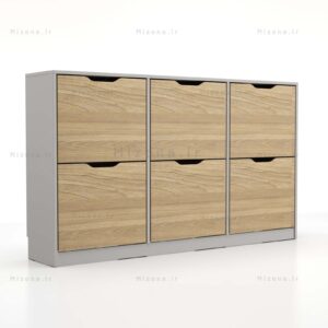 جاکفشی داشبوردی شش درب افقی (طوسی – نوک مدادی)