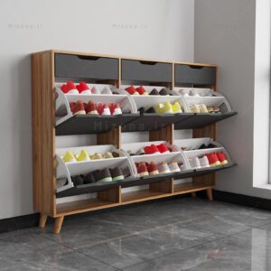 جاکفشی کمجا 24 سانتی شش درب کشودار داشبوردی – طول 150 ارتفاع 106