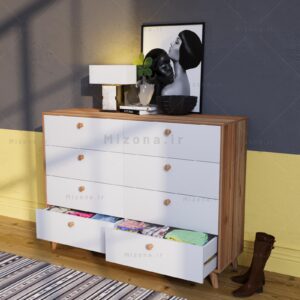 دراور هشت کشو دسته چوبی – طول 130