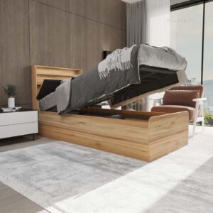 تخت خواب جک دار تک نفره اهورا