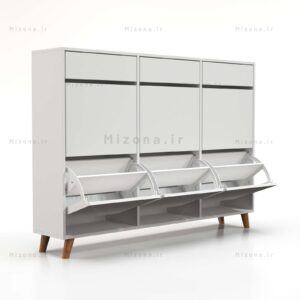 جاکفشی داشبوردی شش درب کشودار طرح ایکیا- طول 150